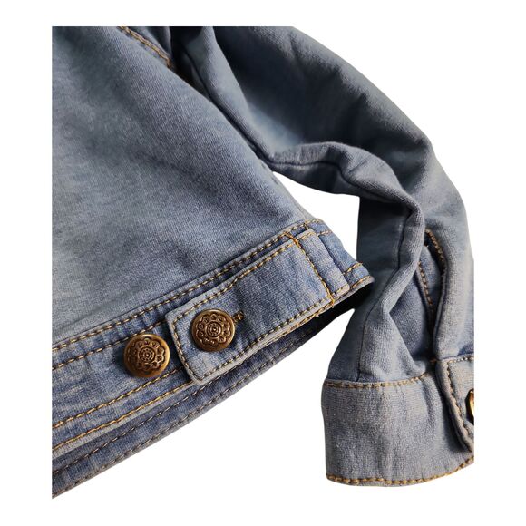 Issac Mizrahi Little Girls Denim Jean Jacket Sz XS (4) Cowgirl School Streetwear - Picture 8 of 9